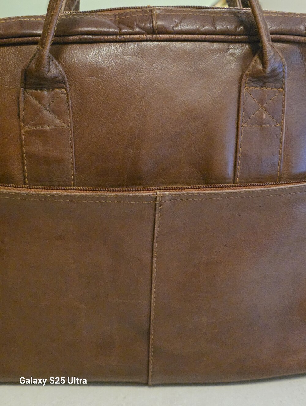 Vintage CORTEZ Brown Colombian Leather Briefcase Laptop Bag - EUC - Picture 14 of 17